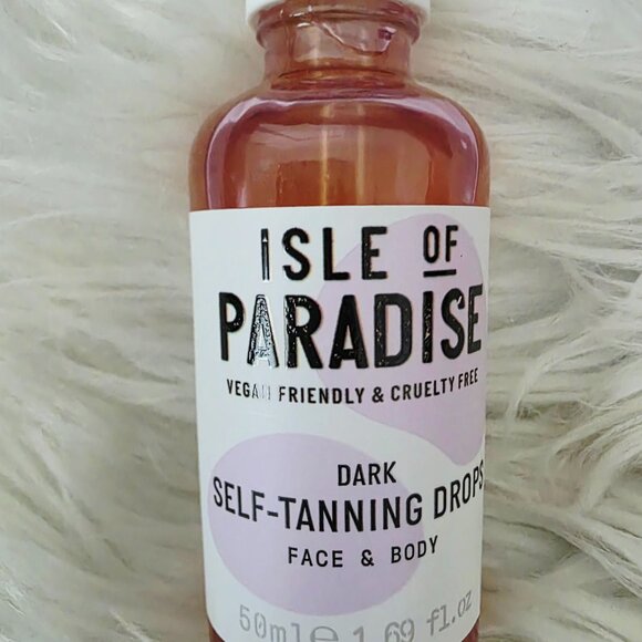 NWT Isle of Paradise Dark Self-Tanning Drops, 50mL - Picture 2 of 6